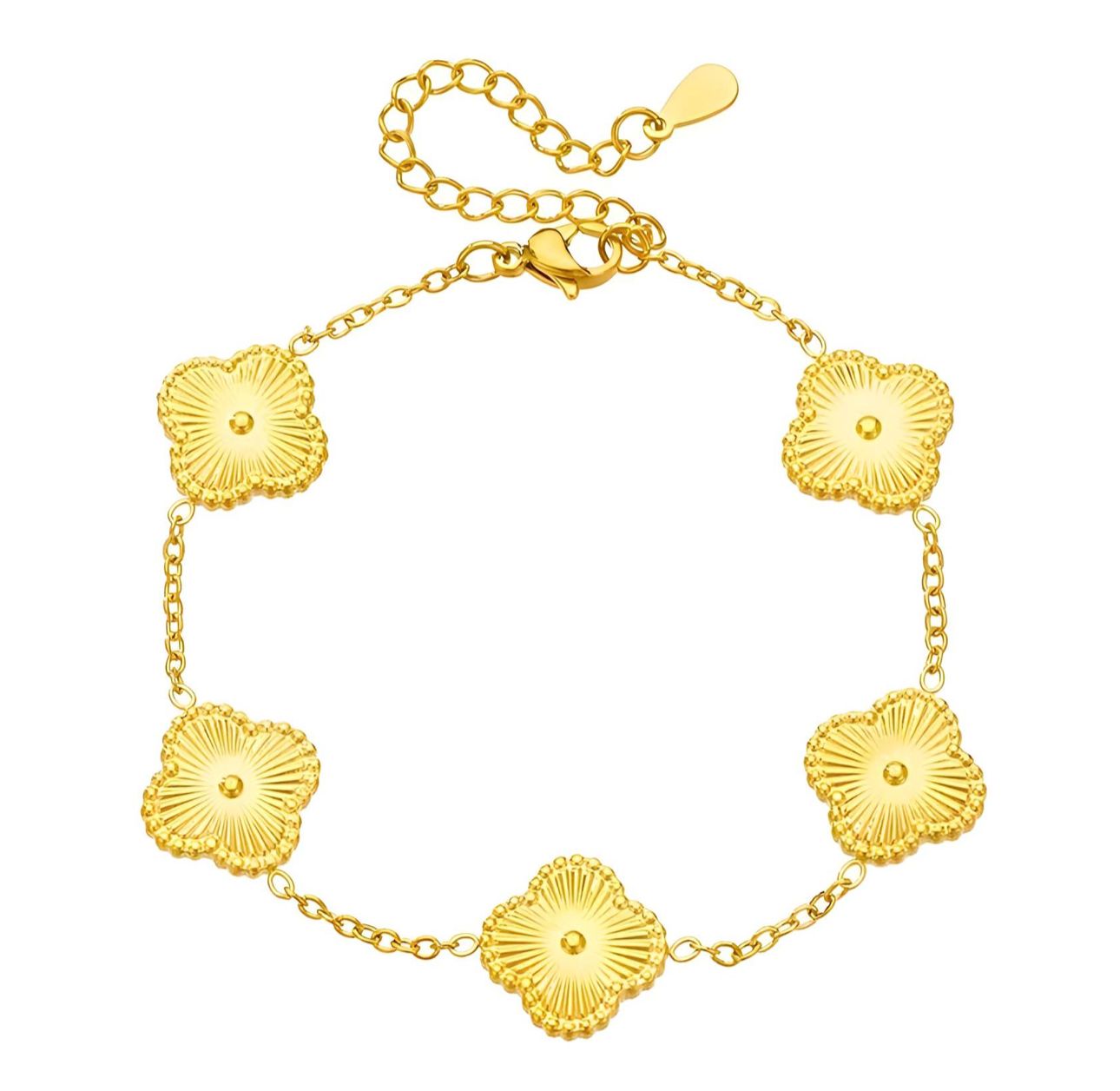 Gold flower bracelet