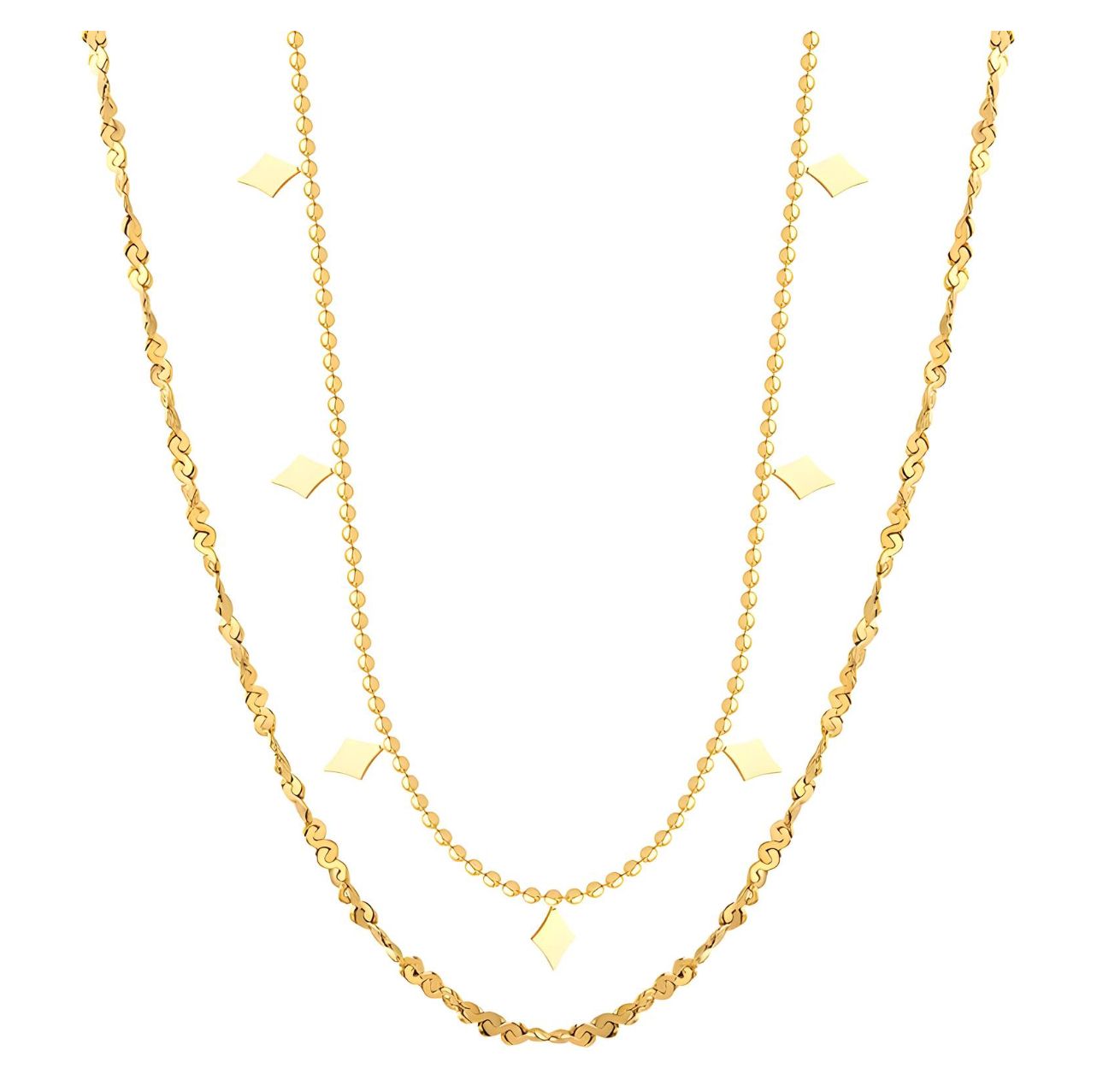 Layered dainty necklace