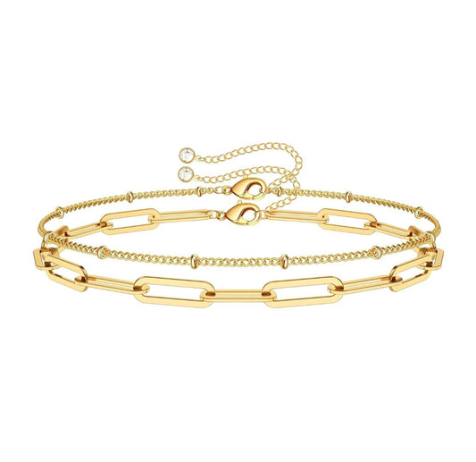 Paper clip fancy bracelet
