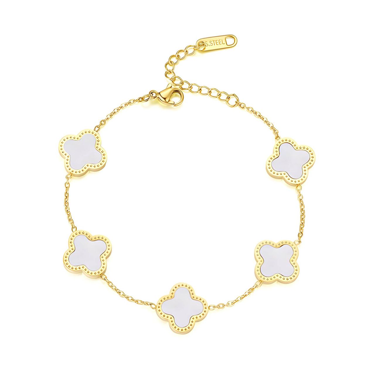 White flower bracelet