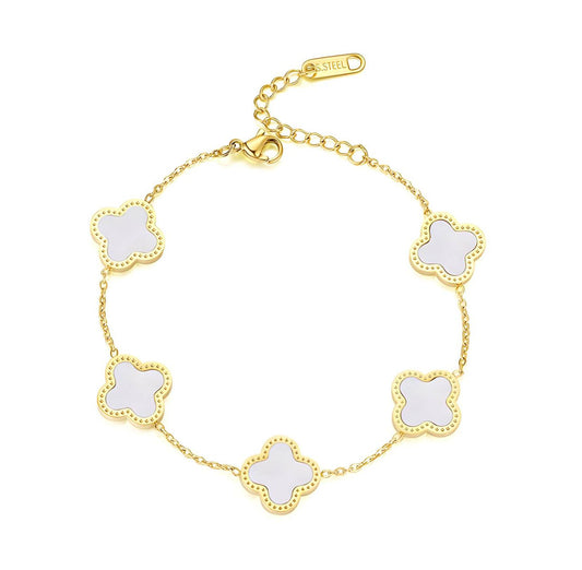 White flower bracelet