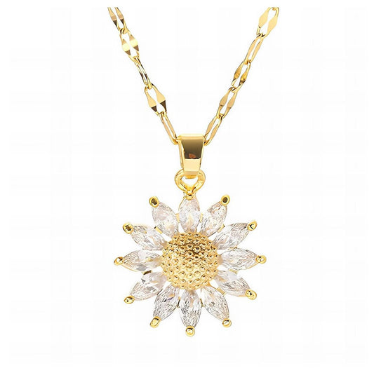 Flower marquise necklace