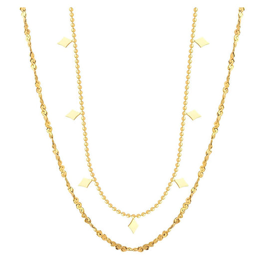 Layered dainty necklace