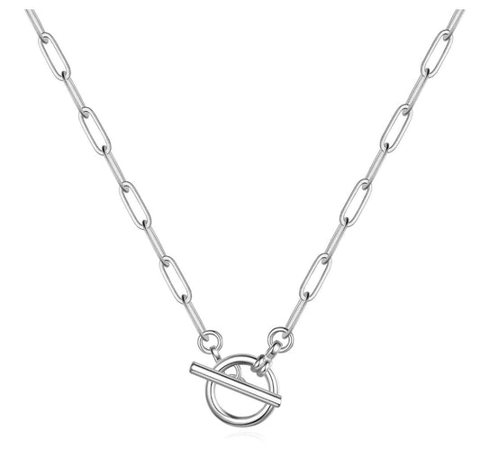Paper clip necklace