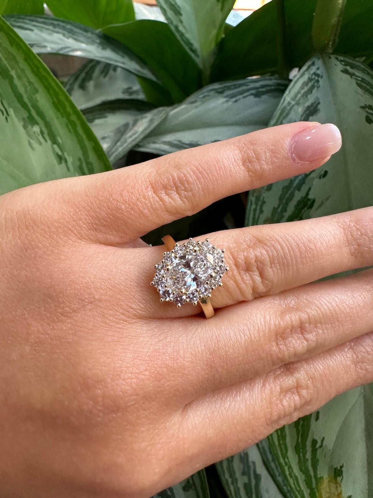 Oval Lab-Grown Diamond Ring