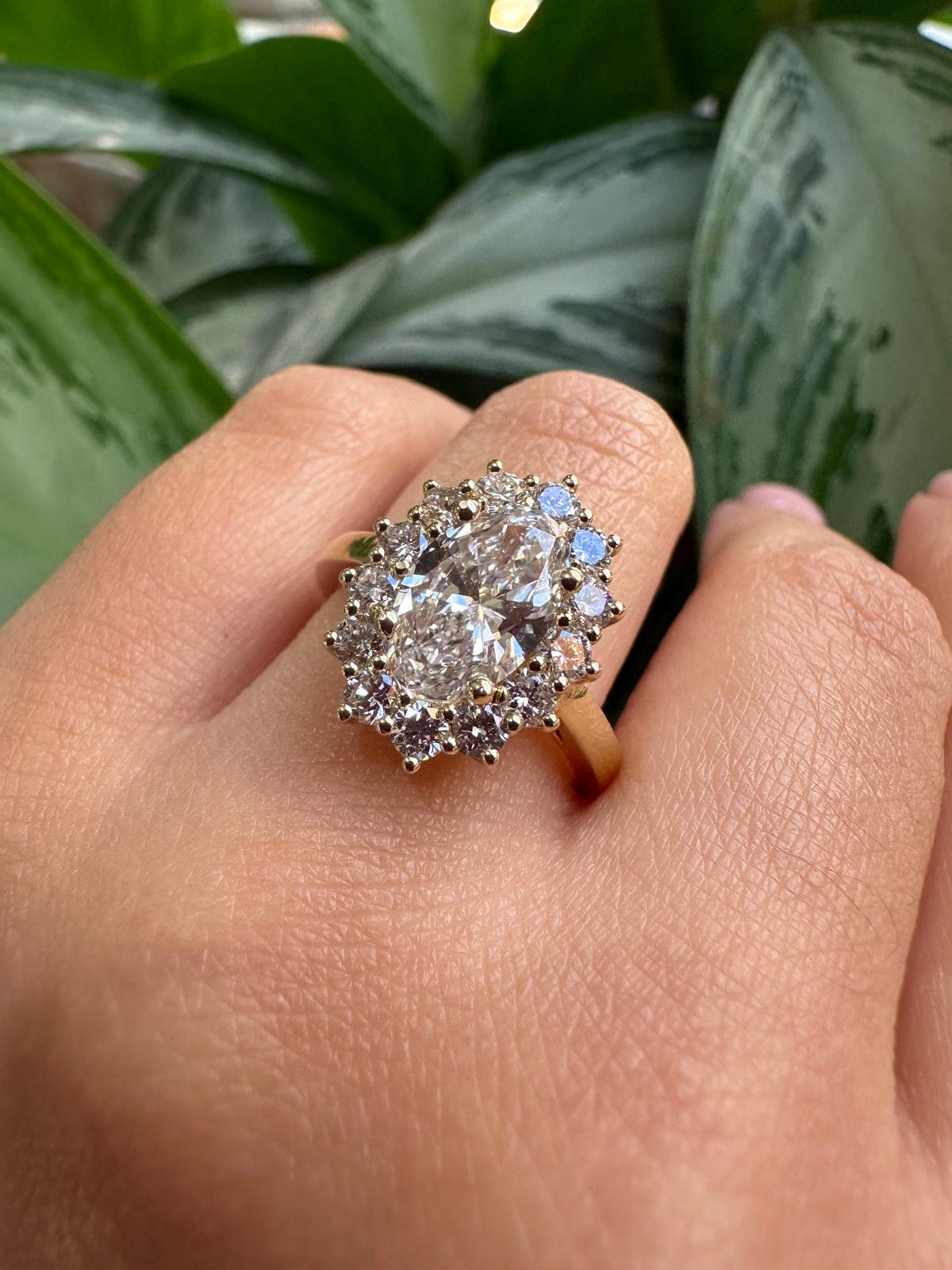 Oval Lab-Grown Diamond Ring