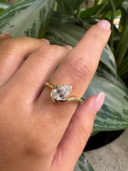 The Pear Ring Lab Grown Diamond