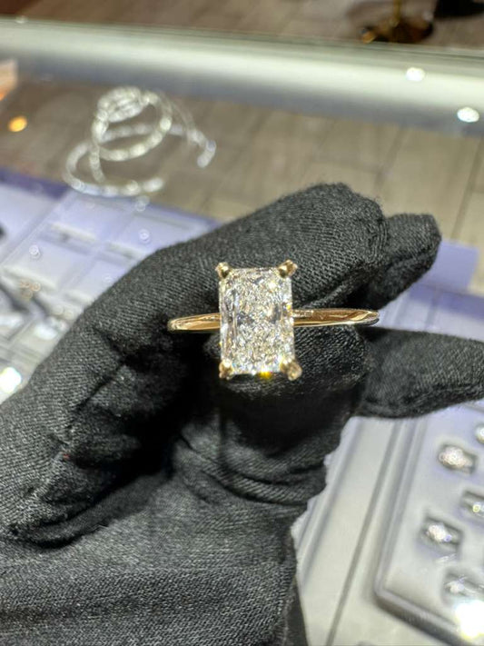 Radiant Cut Lab-Grown Diamond Ring