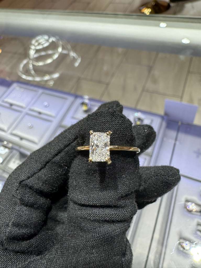 Radiant Cut Lab-Grown Diamond Ring