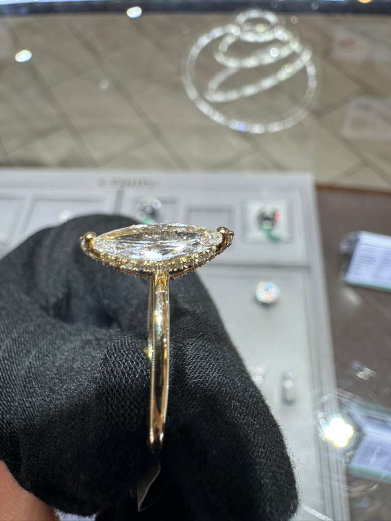 Marquise Shape Lab-Grown Diamond Ring