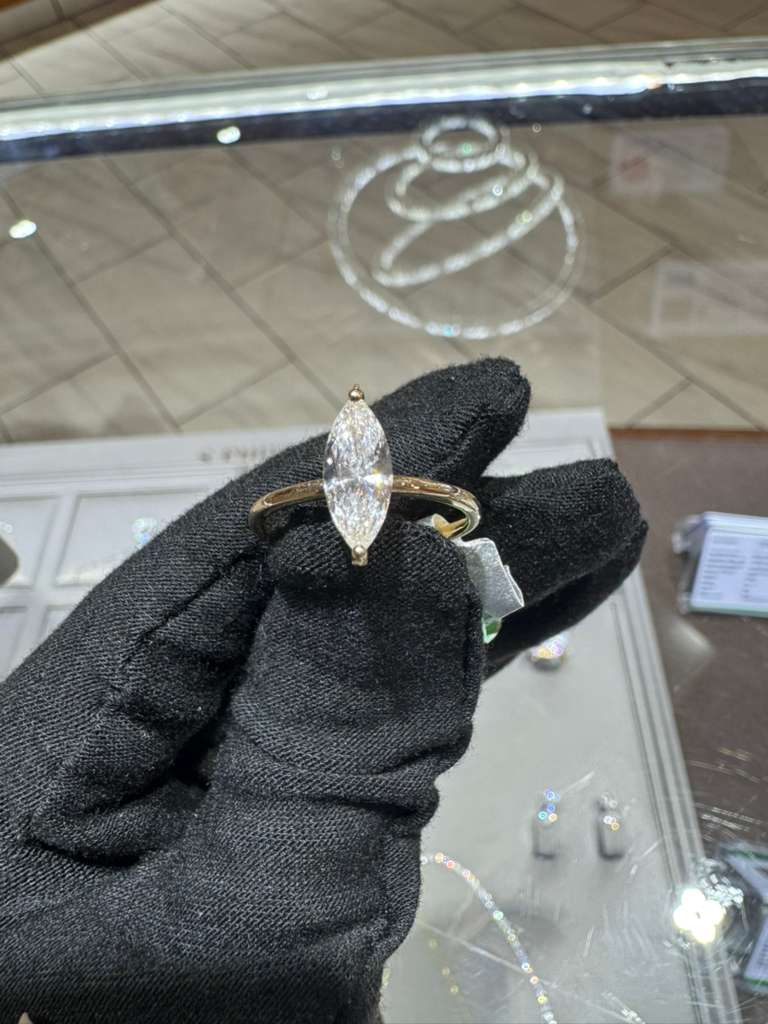 Marquise Shape Lab-Grown Diamond Ring